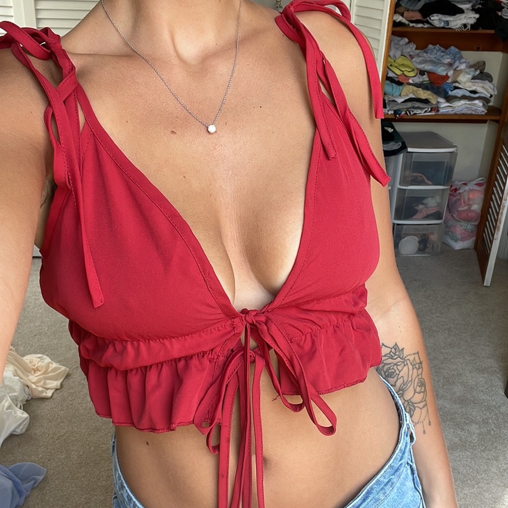 String Crop Top